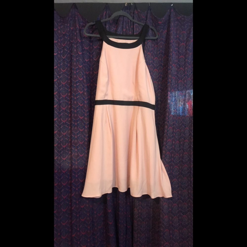 Jack by BB Dakota Pink Dress with Black Bow Sz 20